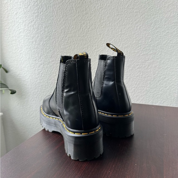 Doc martens 2976 SMOOTH LEATHER PLATFORM CHELSEA boots - Picture 3 of 5